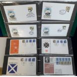 Stamps, large collection of GB first day covers, many are signed and many have special handstamps,