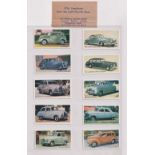 Trade cards, ROSPA, Modern British Motor Cars (set, 24 cards plus Cleveland Motor Dealer packet of