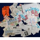Stamps, box of GB stitched and folded booklets with errors, varieties and flaws. Includes 23 miscut,