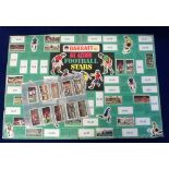 Trade cards, Bassett, Football Action 1977 (49/50, missing no 42) sold with poster from the