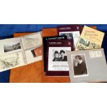 Postcards and Accessories, a large format album in slipcase containing 19 6/page pages together with