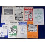 Football programmes, 1950/51, eight programmes, all 1950/51 season, Celtic v Motherwell LC quarter