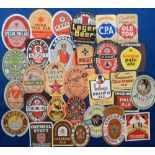 Beer labels, a selection of approx. 30 labels, various shapes, sizes and breweries, inc. Garner &
