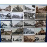 Postcards, Surrey, a collection of approx. 38 cards of Surbiton inc. RP's of Council Offices, King