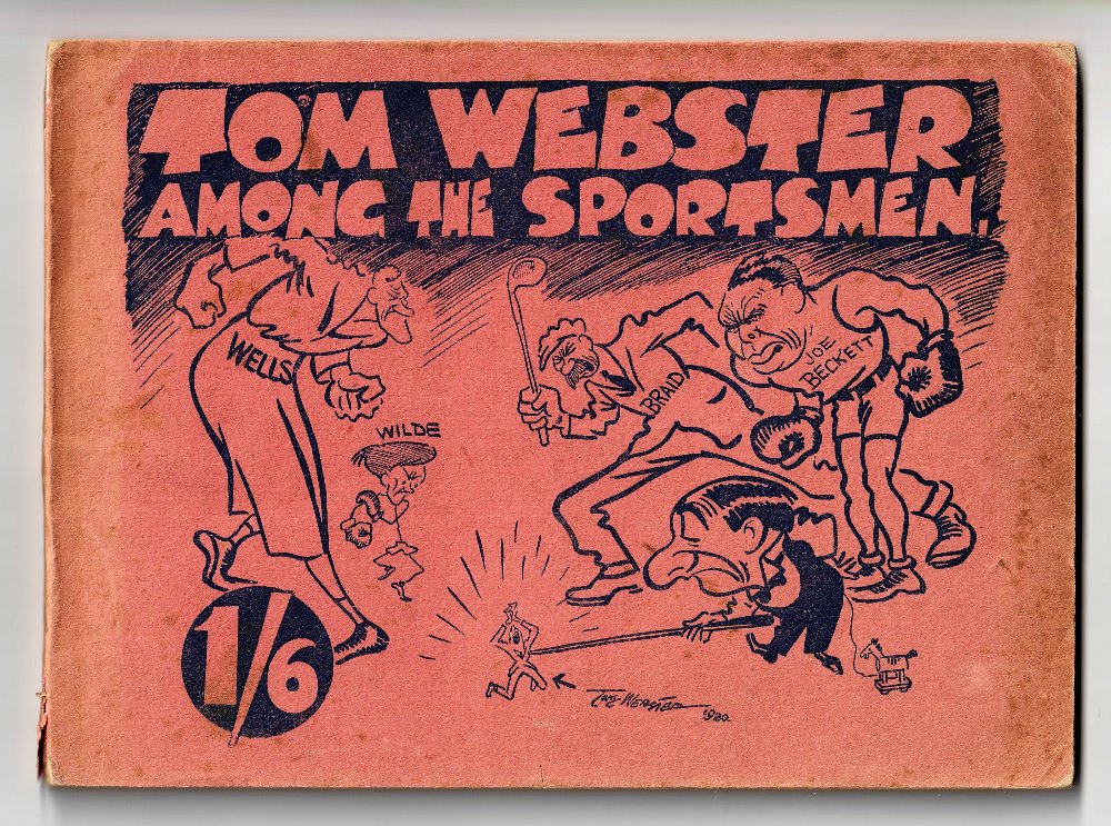 Sports Annual, Tom Webster 'Among the Sportsmen' Annual 1920 with 96 pages of cartoon images which