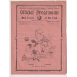 Football programme, Tottenham v Bristol City 23 Nov 1929 Division 2 (creased)