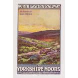 Postcard, North Eastern Railway poster advert No.20 Moorland (vg)