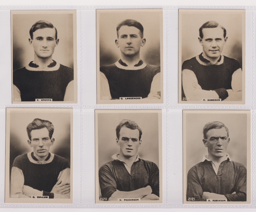 Cigarette cards, Phillips, Footballers (all Pinnace back), 'L' size, 36 different cards, numbered - Image 6 of 6
