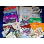 Stamps, collection of modern UM Guernsey and Alderney stamps in album, presentation packs and loose.