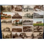 Postcards, a collection of approx. 30 cards of Farnham, Surrey and its environs inc. RP's of Farnham