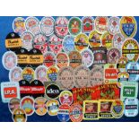 Beer labels, a mixed selection of approx. 90 labels, various shapes and sizes, a good mix of brewers