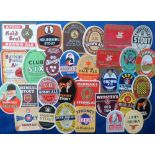 Beer labels, a mixed selection of 31 labels, various shapes and sizes and different Breweries