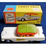 Toys, Corgi, a boxed die-cast Corgi Bermuda Taxi with removable roof (model and box both vg)
