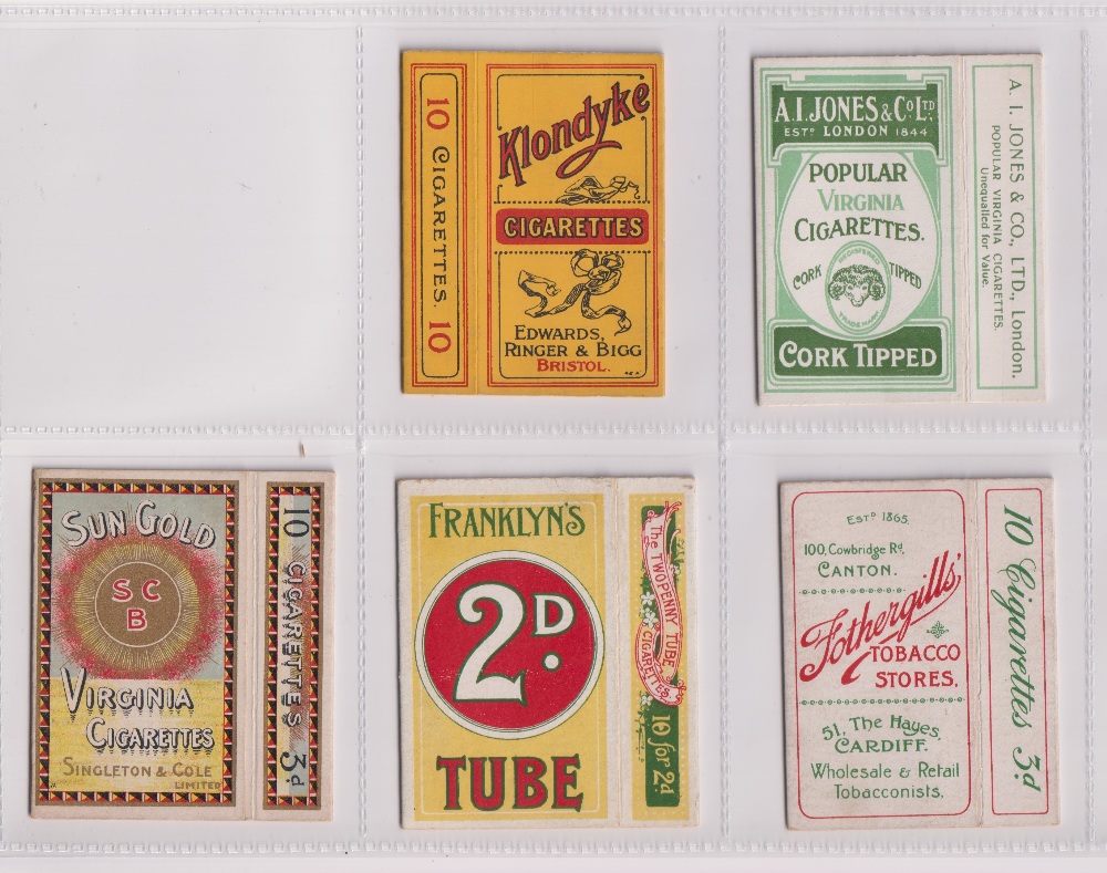 Cigarette packets, 5 packets, hulls only, all 10 cigarettes, Edwards, Ringer & Bigg 'Klondyke', - Image 2 of 2