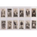 Trade cards, Football, 2 sets, Boy's Magazines Famous Footballers Series (12 cards, some age toning,