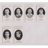 Cigarette cards, Taddy, Prominent Footballers (London Mixture backs), 6 cards, Portsmouth (4),