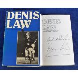 Football autograph, book, 'Dennis Law an Autobiography' 1980 signed to inside title page 'Best