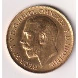 Coin, GB, George V, half sovereign, 1913 VF (1)