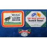 Beer labels, Export labels, John Jeffrey & Co Ltd, Bull Brand Light Beer , horizontal rectangular
