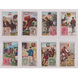 Cigarette cards, Canada, ITC (Canada), Mail Carriers & Stamps, 'M' size (set, 48 cards) (fair/gd,