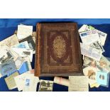 Ephemera, 70+ items dating from the mid 19th to the mid 20thC to include an ornate family bible