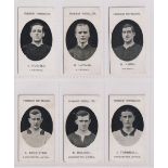 Cigarette cards, Taddy, Prominent Footballers (No footnote), six cards, Liverpool, three cards, J.