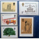 PHQ cards, the first 5 issues inc. County Cricket, Inigo Jones, Horse Chestnut, First Motor Fire