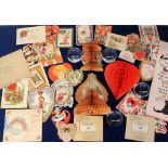 Vintage Valentines Cards, 30+ Valentines cards dating from the early to the mid 20thC to include