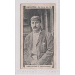 Cigarette card, Gabriel's, Cricketers Series, type card, no 11, Lord Hawke, Yorkshire (gd) (1)