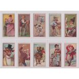 Cigarette cards, USA, Duke's, Jokes, ten cards, An Awful Waste, A Taking Man, Organic Revolution,