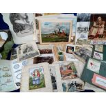 Scraps, 100s of mostly Victorian scraps, greetings cards and pictures laid down on loose pages