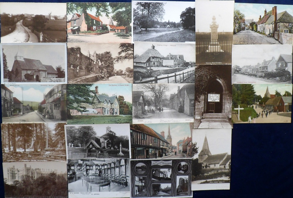 Postcards, Sussex, a collection of approx. 41 cards of Sussex villages and towns with many street - Image 2 of 2