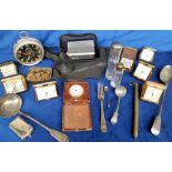 Collectables, a selection of items to include a silver fork (London hallmark for 1881), other