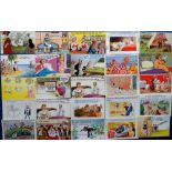 Postcards, Comic, a collection of approx. 80 cards, various ages inc. artist-drawn, seaside