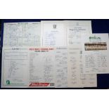 Autographs, Cricket, selection of multiple signed official team sheets (and a few programmes) by
