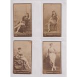 Cigarette cards, USA, Congress Cut Plug, Photographic cards, Actresses, un-named, 6 cards (some sl