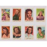 Trade cards, Anon (Dandy Gum?), Film Stars, Serie D, 'M' size, colour (set, 198 cards) (gd/vg) (