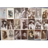 Postcards, a theatrical selection of approx. 220 cards of Edwardian actors and actresses, with a few