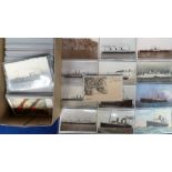 Postcards, a mixed age collection of approx. 250 Shipping cards, the majority liners but also