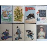 Postcards, Advertising, Beverages, Camp Coffee (2), Co-op, Bovril, Nectar, G.P., Horniman's etc. (