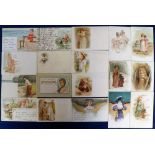 Postcards, Glamour, mixed selection inc. bathing, Art Nouveau, Girl's Heads, Maud Goodman, Tucks,
