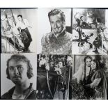 Photographs, Errol Flynn, 34 b/w promotional photographs of Errol Flynn, mostly 10 x 8" (gd) (34)