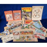 Vintage Children's Publications to include The Rainbow April 28th 1917, Lot-O-Fun November 14th