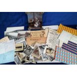 Ephemera, a quantity of assorted items dating from the mid 19th to the mid 20thC to include