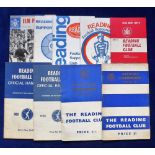 Football handbooks, Reading FC, a collection of 8 handbooks for seasons 1950-51, 51-2, 58-9, 59-