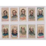 Cigarette cards, USA, Duke's, Histories of Generals (Booklets) (set, 50 cards) (a few minor