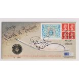 Autograph, Paul McCartney, The Beatles, original ink signature on Bank of England £2 Coin Cover 1994