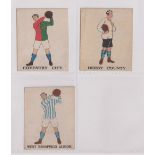 Trade cards, Battock's, Football Cards, three types, Coventry City, Derby County & West Bromwich
