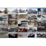 Postcards, UK, a collection of approx. 80 RP's mostly unidentified locations inc. street scenes,