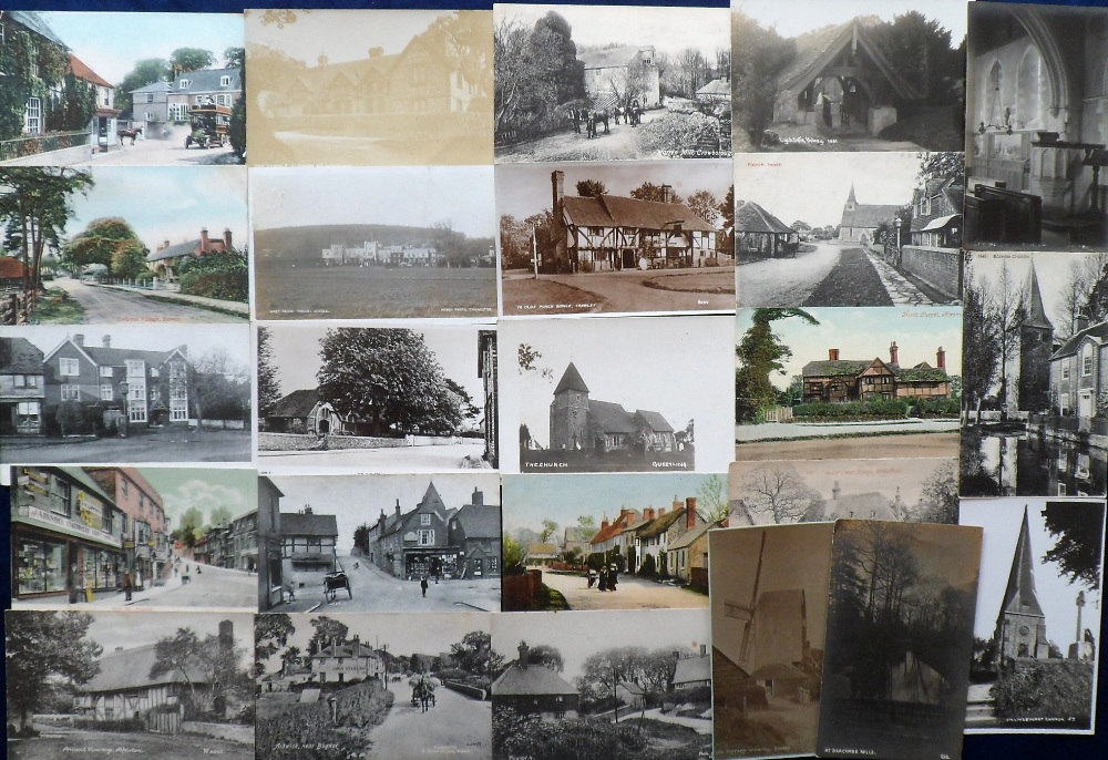 Postcards, Sussex, a collection of approx. 44 cards of Sussex villages, towns & views, with many - Image 2 of 2